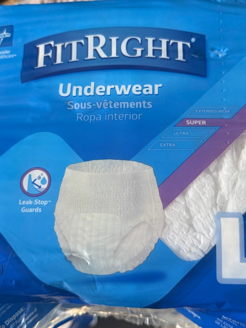 Men’s White Pull-On Briefs - Super Absorbency